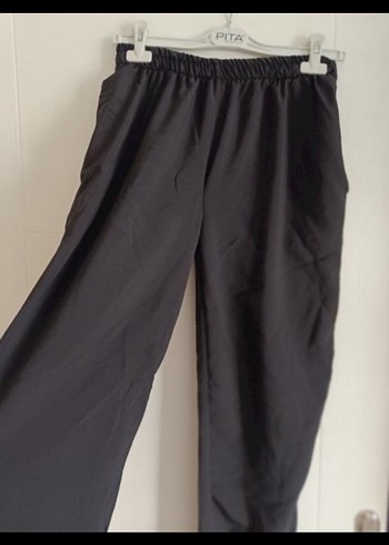 Siyah paraşüt pantolon - Görsel 2