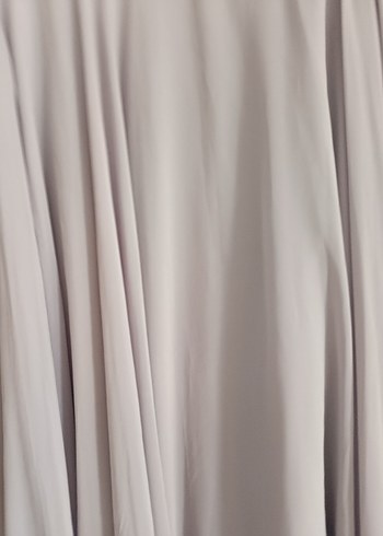 Gri Uzun Kollu Piliseli Kadın Elbise - Görsel 5