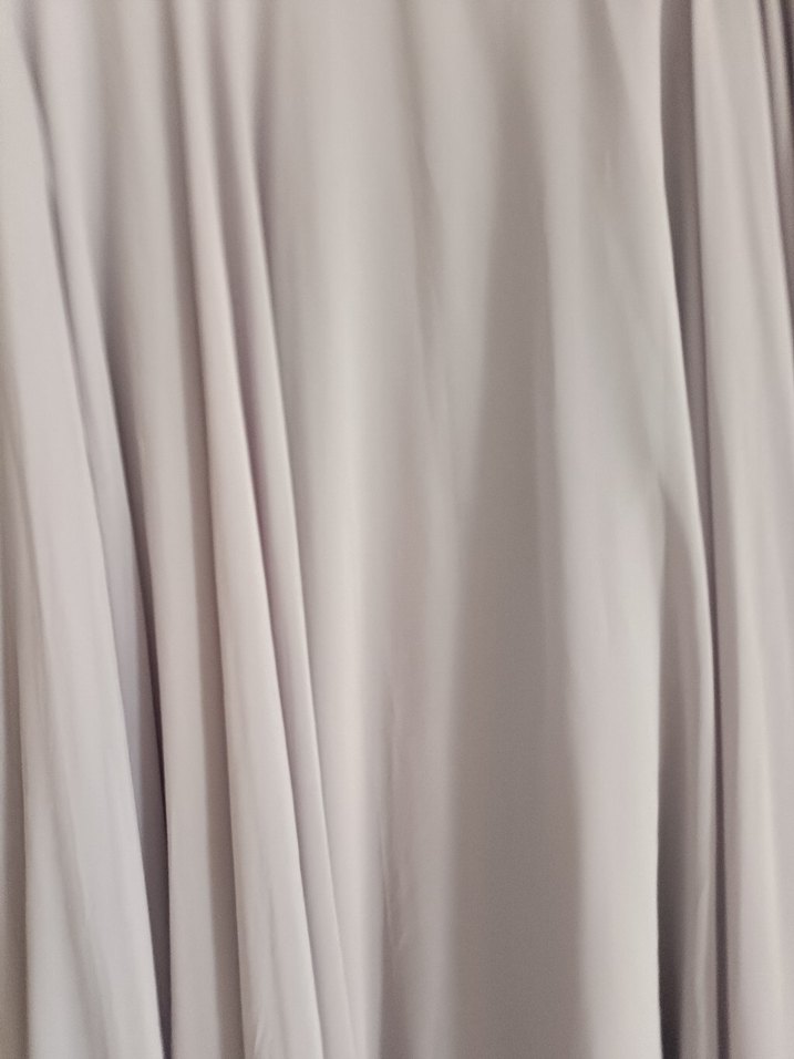 Gri Uzun Kollu Piliseli Kadın Elbise - Görsel 5