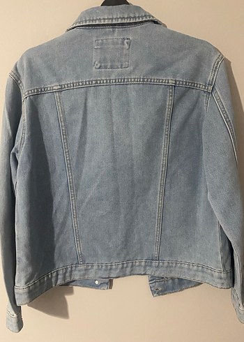 Mavi Düğmeli Kadın Denim Ceket - Görsel 3