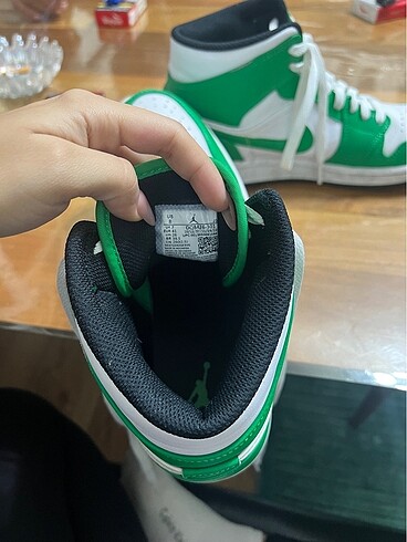 41 Beden yeşil Renk Nike Jordan 1 LUCKY GREEN
