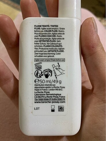 La Roche Posay La roche posey renkli güneş kremi
