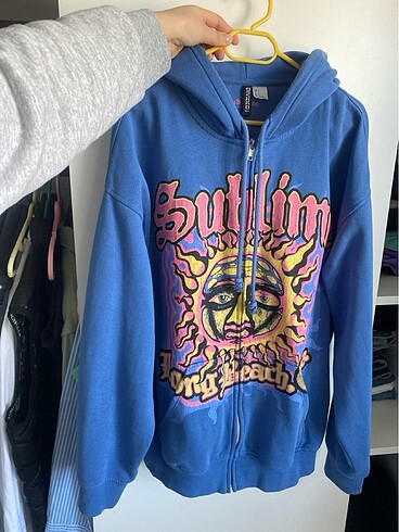 Hm baskılı vintage hırka