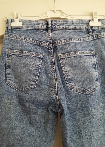 38 Beden mavi Renk Mavi Kadın Midi Boy Denim Jean