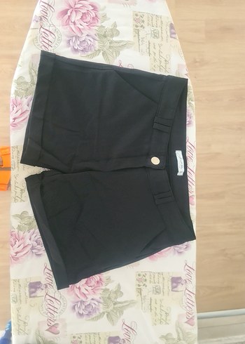 Diğer Düğmeli Siyah Süet Kadın Midi Pantolon