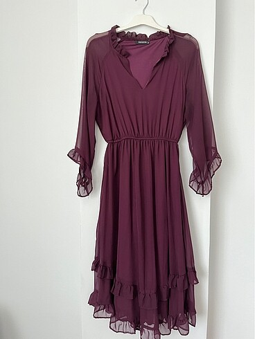 Bordo elbise