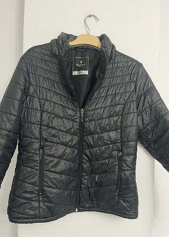 Siyah Fermuarlı Kadın Ceket - Görsel 2