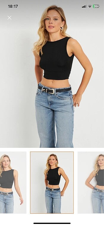 Sırt bağlamalı crop bluz