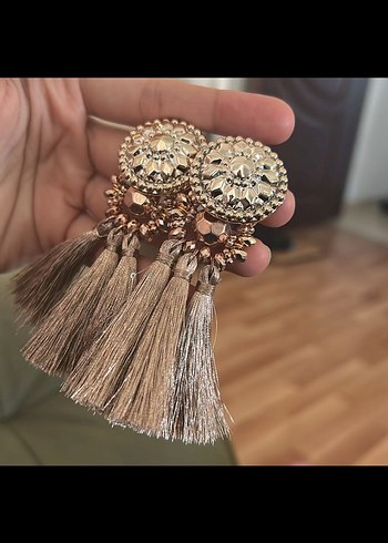 Diğer Nakışlı Püsküllü Bohem Küpe