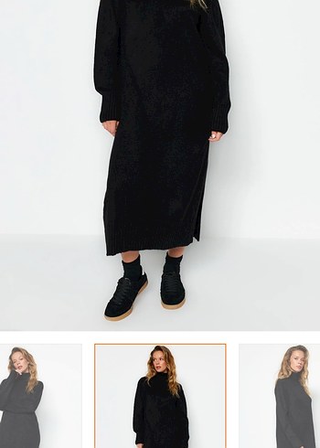 Siyah Uzun Salaş Elbise - Görsel 2