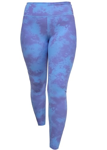 Mavi Bağlama Desenli Spor Tayt - Görsel 2