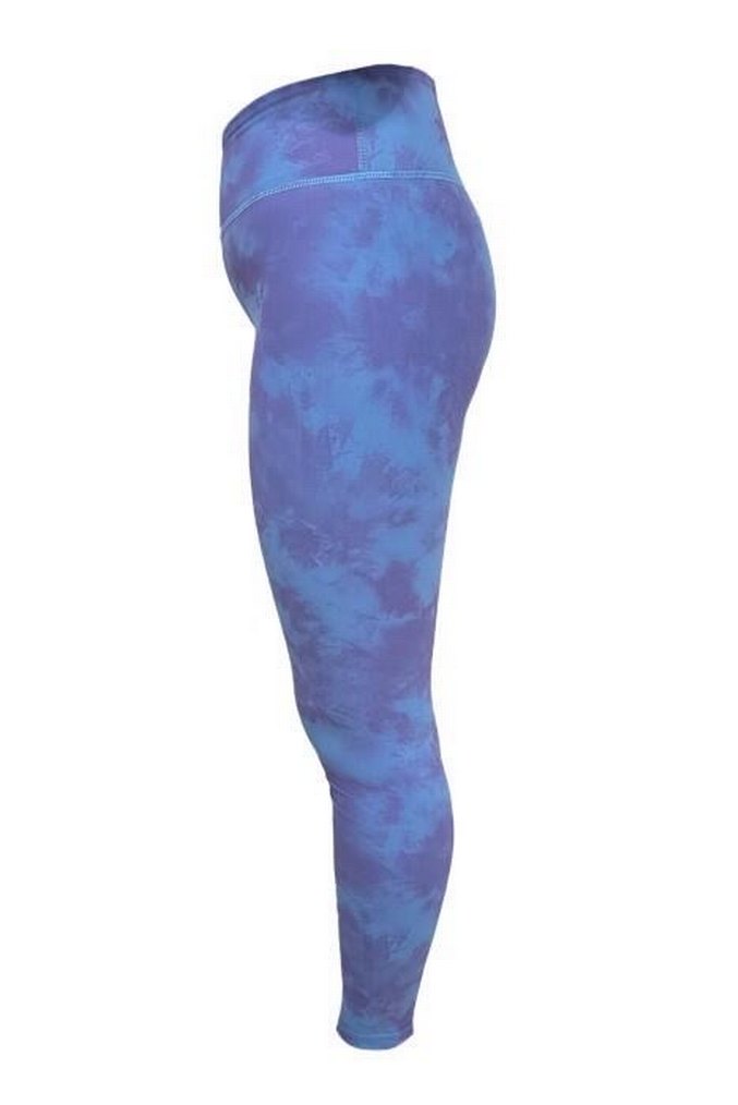 Mavi Bağlama Desenli Spor Tayt - Görsel 3