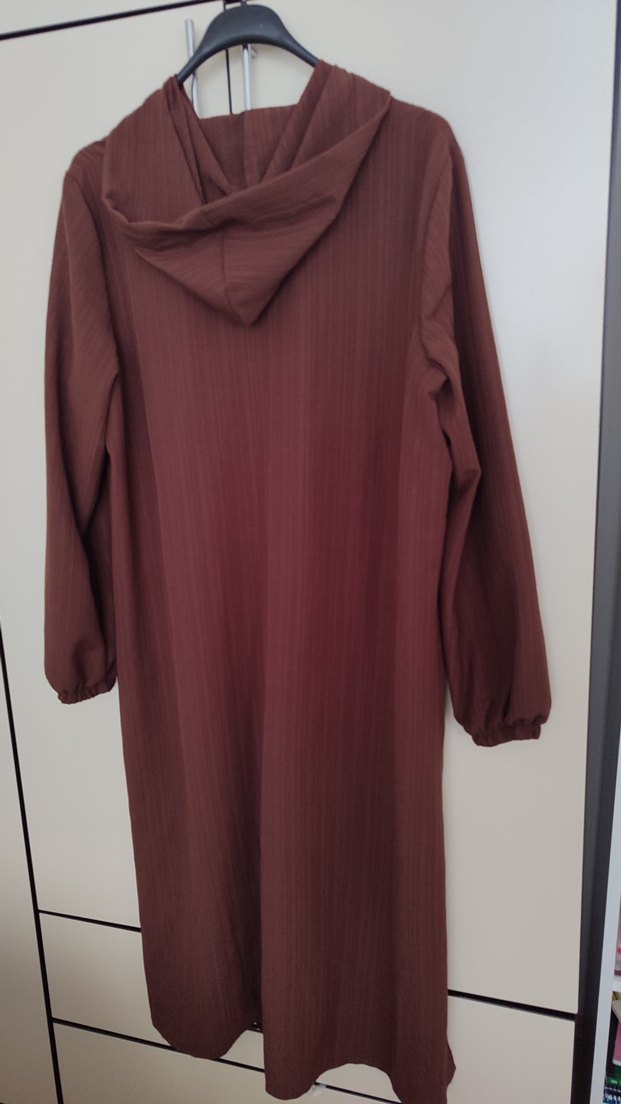 Kahverengi Fermuarlı pantolonlu takım - Görsel 4