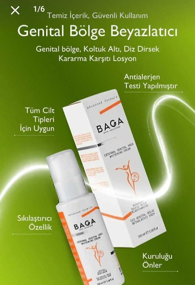 BAGA Genital Bölge Beyazlatıcı Krem 100 ml - Görsel 5