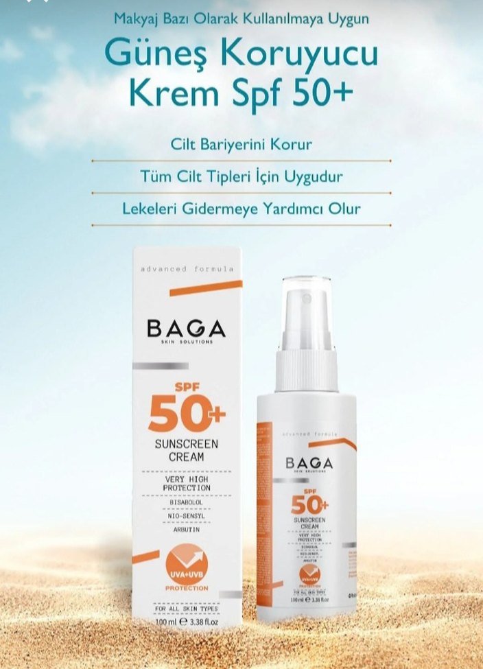 BAGA SPF 50+ Çok Yüksek Koruma Güneş Kremi - Görsel 3