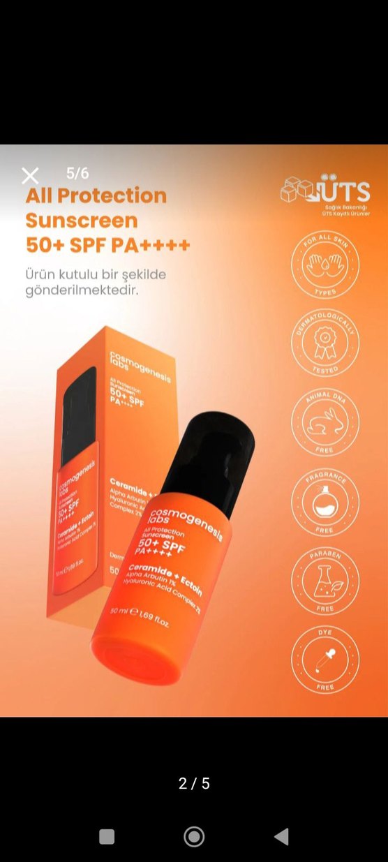 Cosmogenesis Labs SPF 50+ Güneş Koruyucu - Görsel 4