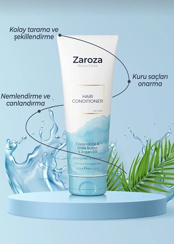 Zaroza Saç Kremi - Hindistan Cevizi & Shea Yağı - Görsel 6