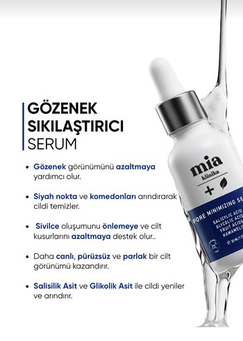 Mia Klinika Gözenek Sıkılaştırıcı Serum - Görsel 5