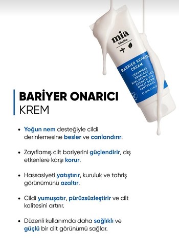 Mia Barrier Repair Onarıcı Krem - Görsel 5
