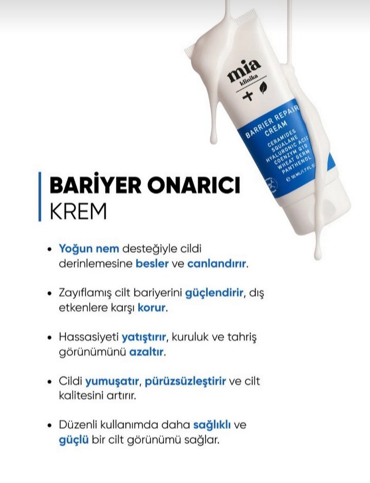 Mia Barrier Repair Onarıcı Krem - Görsel 5