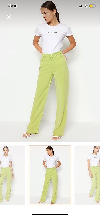 Trendyol & Milla Trendyolmilla Yeşil Pantolon