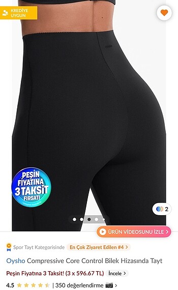 Oysho OYSHO compressive core bilek hizası tayt