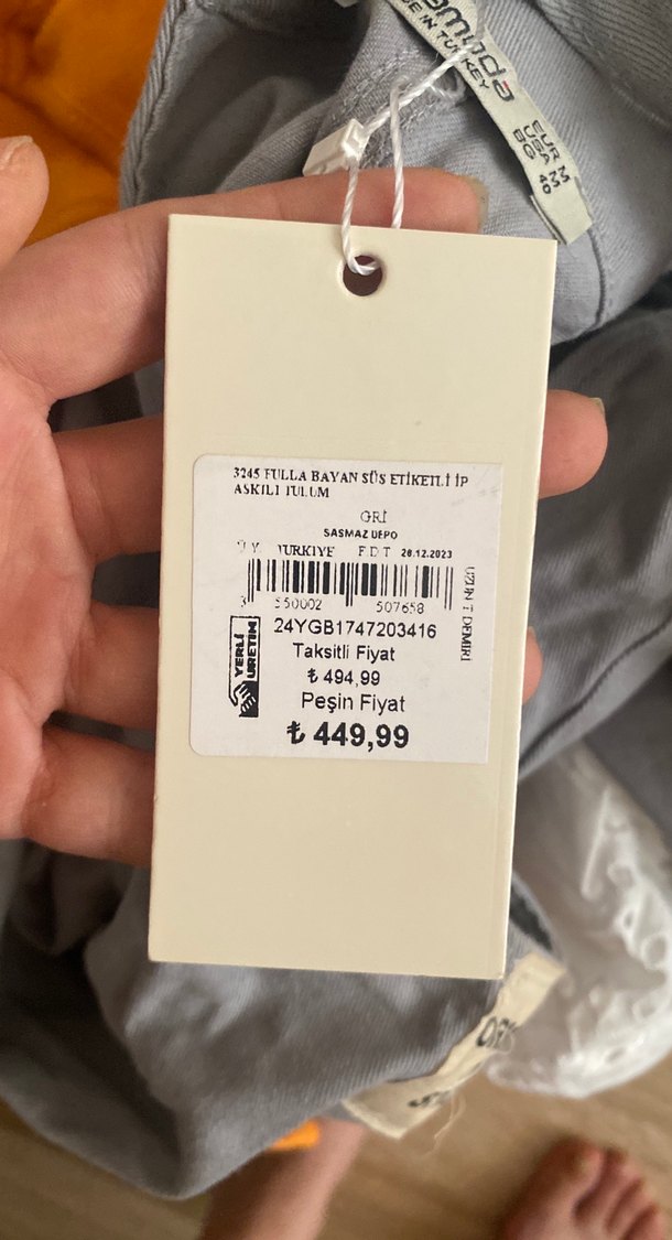 Gri Keten  Tulum - Görsel 5