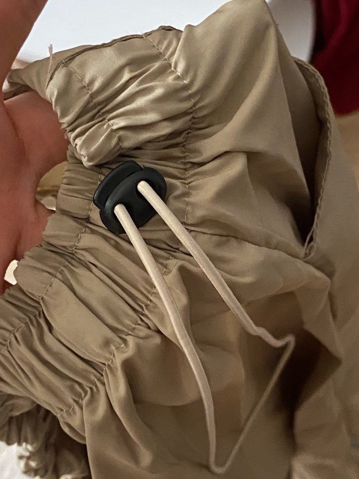 Bej Kadın Keten Salaş Pantolon - Görsel 4