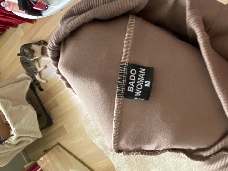 Bej Midi Kadın Dar Kesim Rahat Pantolon - Görsel 4