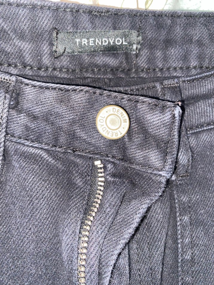 Trendyolmilla Wide Leg siyah pantolon - Görsel 3