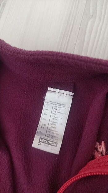5 Yaş Beden bordo Renk Dechatlon Quechua 5-6 yaş polar