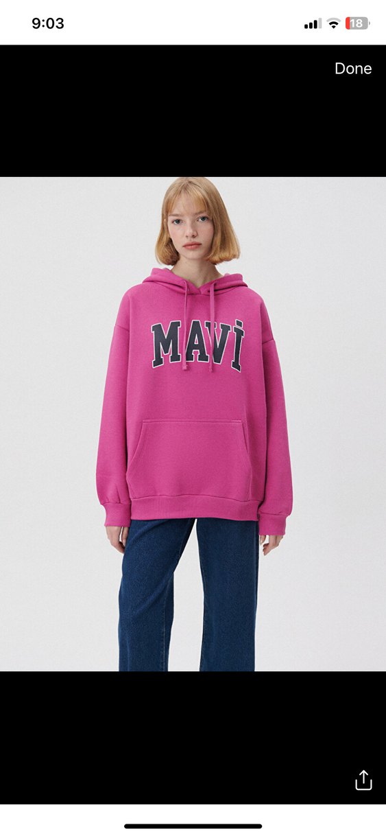 Mavi sweatshirt - Görsel 2