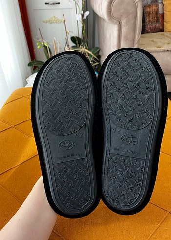 Erkek Çocuk Füme Keçe Sıcak Terlik - Görsel 2