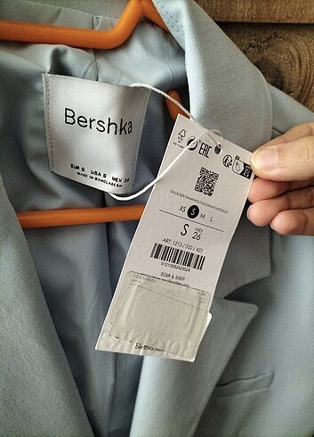 s Beden mavi Renk Bershka Regular Fit Blazer Ceket