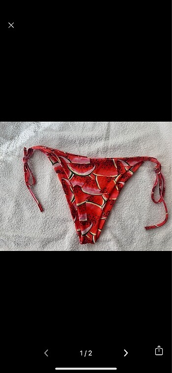 Karpuz desenli bikini altı