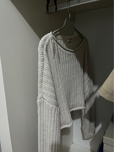 universal Beden camel Renk Addax Triko Crop Kazak