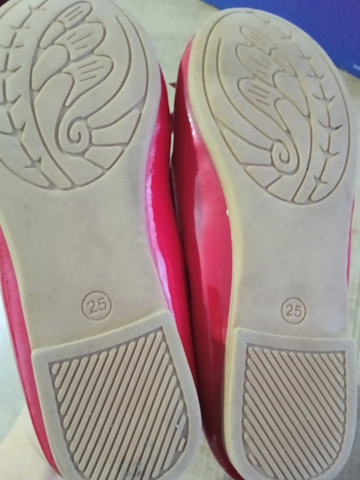 Kız Çocuk Kırmızı Rugan Babet Ayakkabı - Görsel 3