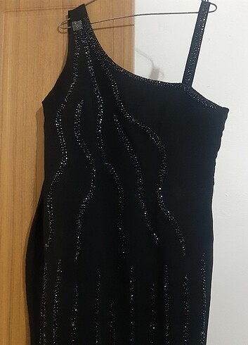 Diğer Siyah taşlı elbise