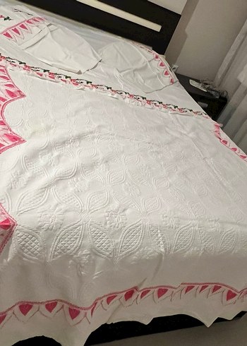 İğne oyası ve kanaviçe pike takımı - Görsel 2