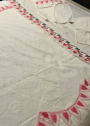 İğne oyası ve kanaviçe pike takımı - Görsel 4