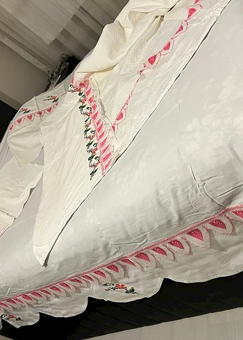 İğne oyası ve kanaviçe pike takımı - Görsel 6