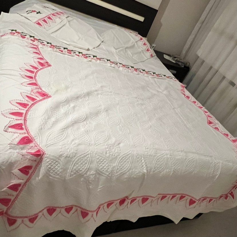 İğne oyası ve kanaviçe pike takımı - Görsel 2