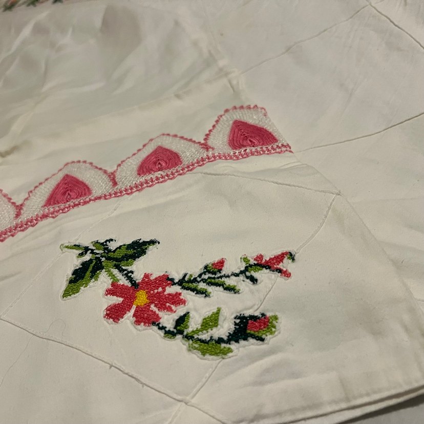 İğne oyası ve kanaviçe pike takımı - Görsel 5