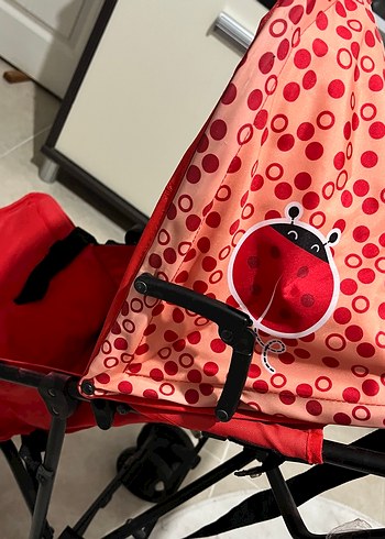 Chicco Kırmızı Desenli baston Bebek Arabası - Görsel 9