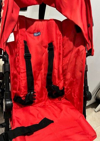 Chicco Kırmızı Desenli baston Bebek Arabası - Görsel 5