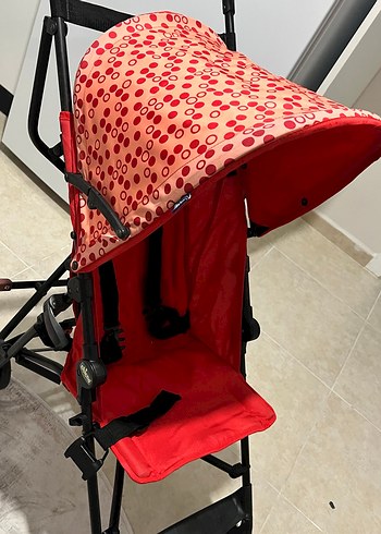 Chicco Kırmızı Desenli baston Bebek Arabası - Görsel 2