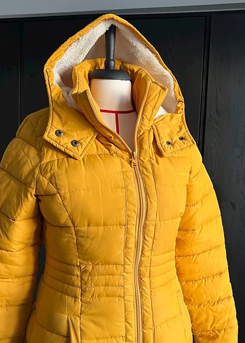 Sarı Fermuarlı Kadın mont - Görsel 2