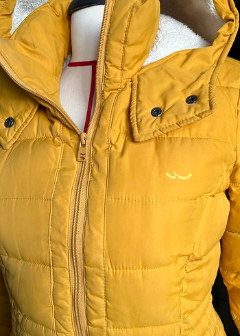 Sarı Fermuarlı Kadın mont - Görsel 5