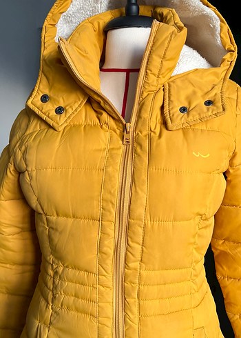 Sarı Fermuarlı Kadın mont - Görsel 6