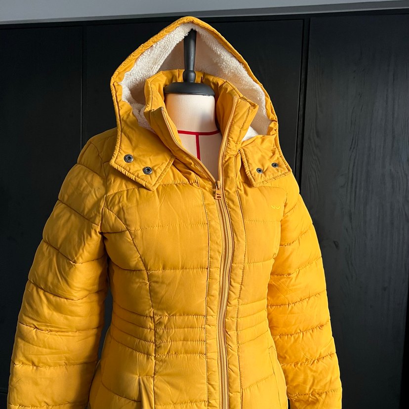 Sarı Fermuarlı Kadın mont - Görsel 2